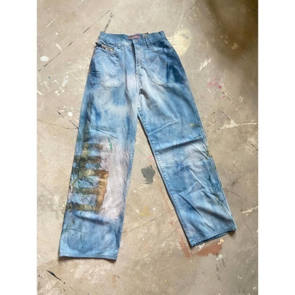 Vintage upcycled UNIONBAY blue denim.  size 9